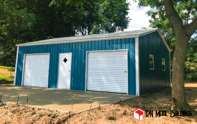 Metal Garage 22x36x10/7
