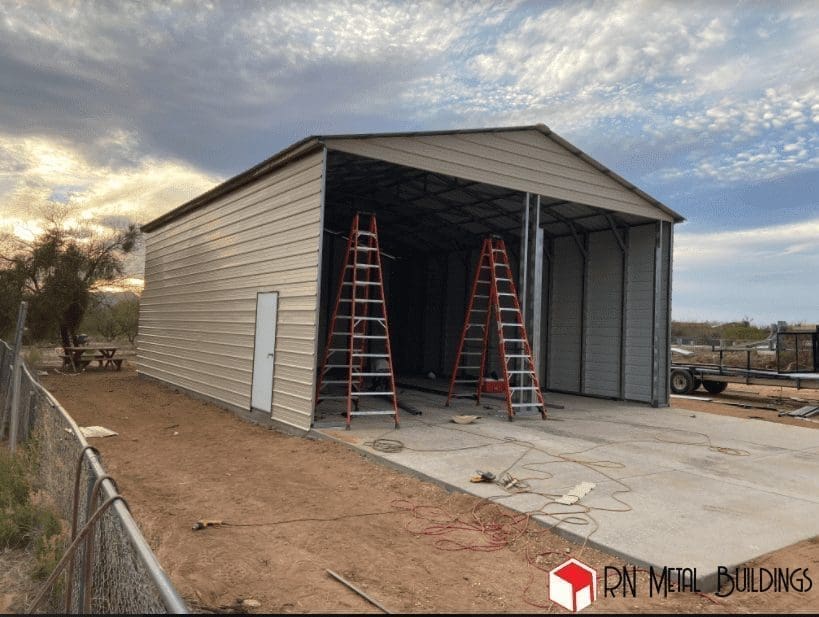 Metal Garage 28x30x14 - Image 2