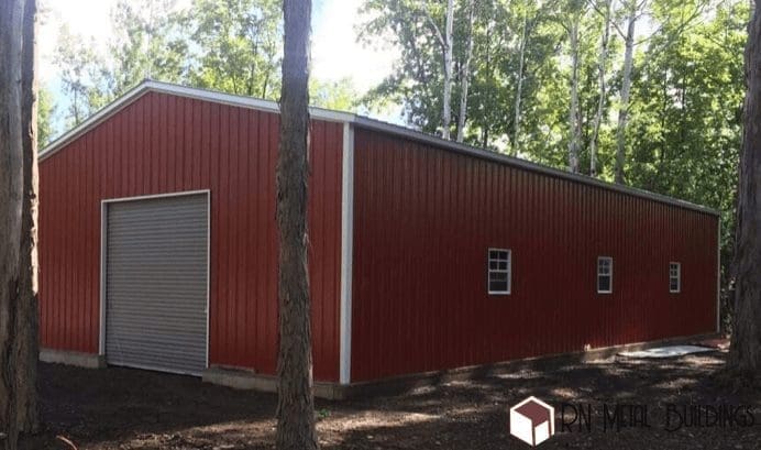 Metal Garage 28x50x10