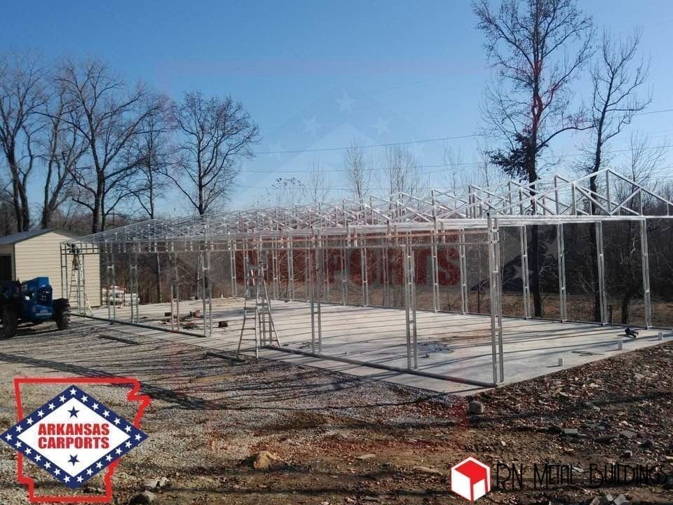 Metal Garage 26x60x12 vertical walls - Image 3