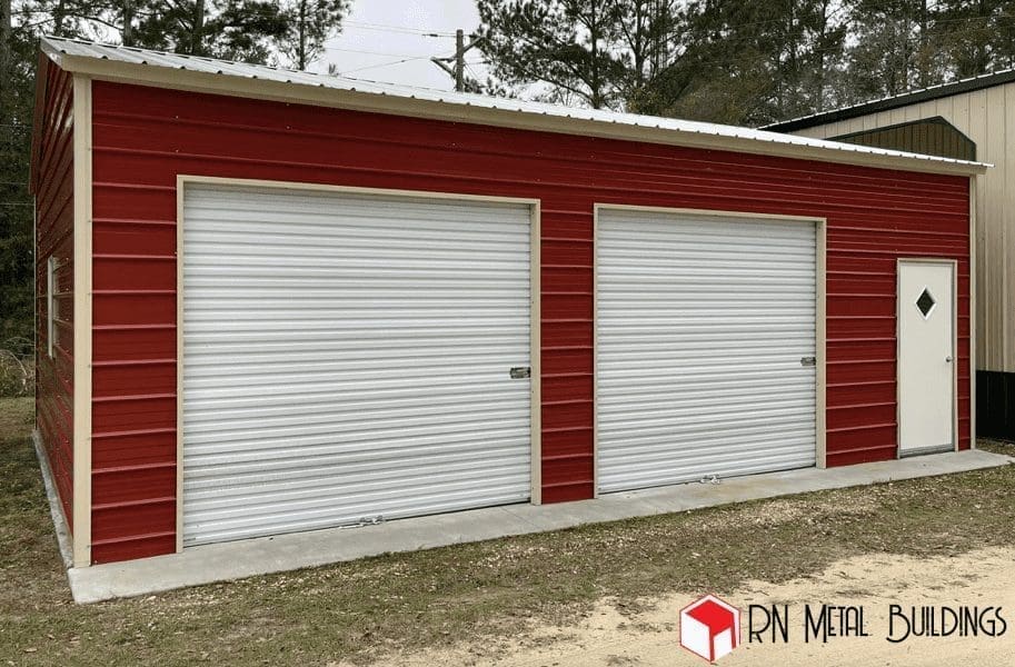 Metal Garage 22x26x9 with vaper barior
