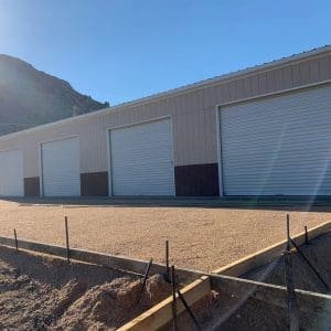 Metal Garage 30x80x12 with wood siding