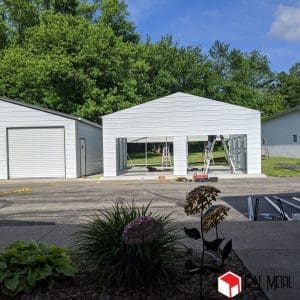 Metal Garage 22x25x9